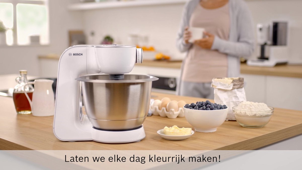 Bosch MUM5 - MUM5935B - Keukenmachine - 1000W - 3,9L - Donker zilver test: kneedt deeg snel, standmixer