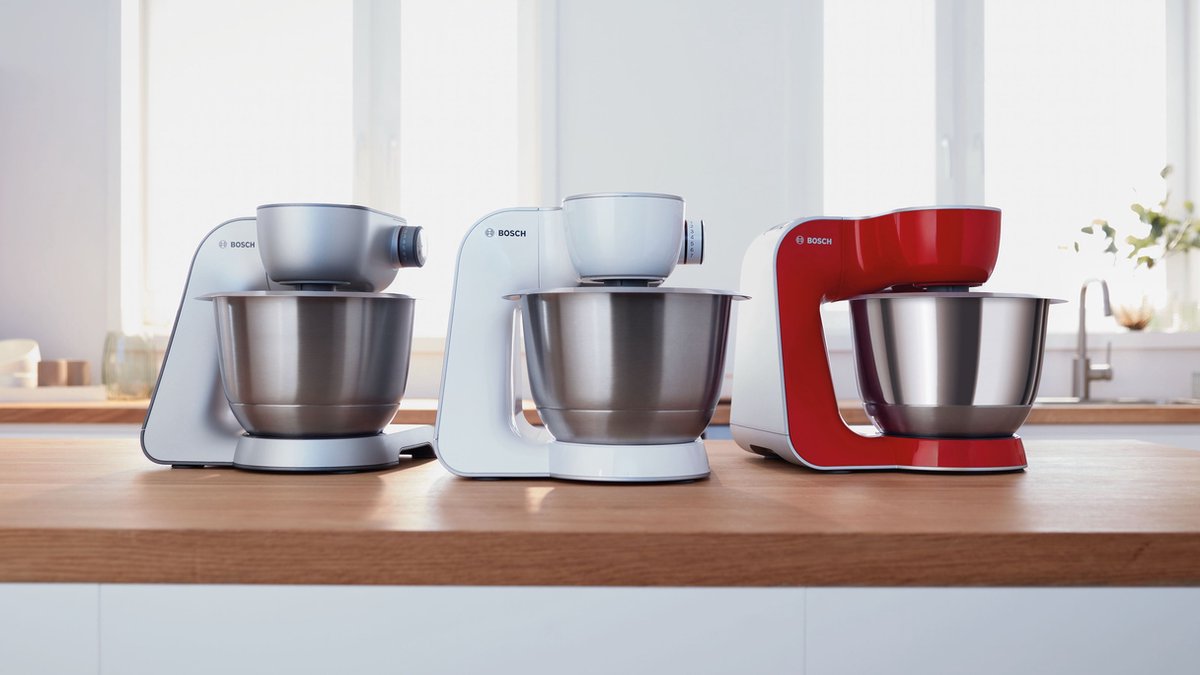 Bosch MUM5 - MUM5935B - Keukenmachine - 1000W - 3,9L - Donker zilver test: kneedt deeg snel, standmixer