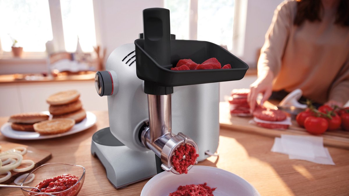 Bosch MUM5 - MUM5935B - Keukenmachine - 1000W - 3,9L - Donker zilver test: kneedt deeg snel, standmixer