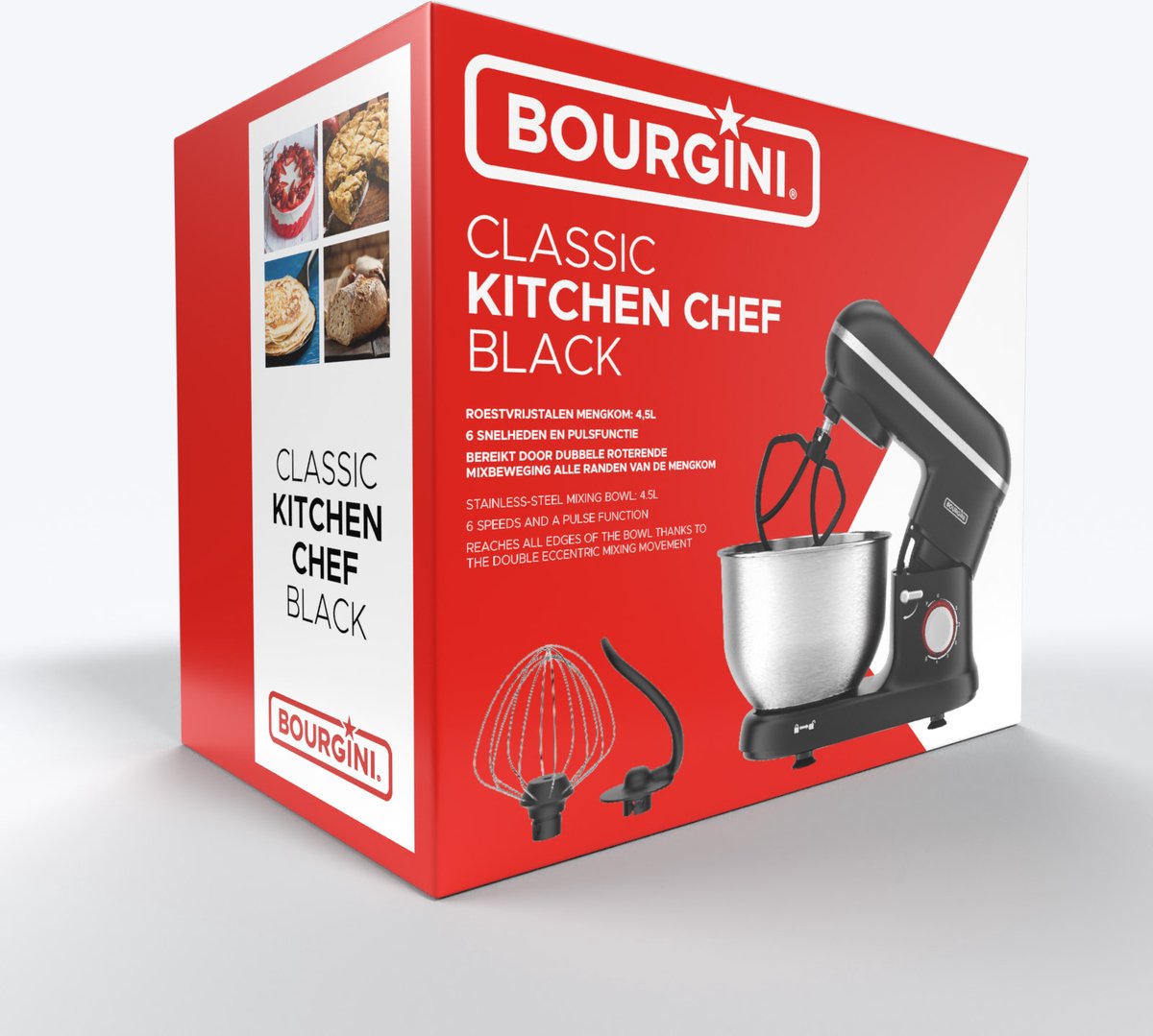Bourgini Classic Kitchen Chef Keukenmachine test 4.5L standmixer