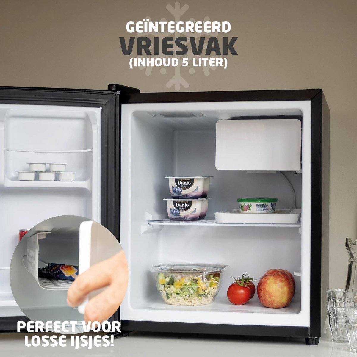 BREND BR-2241 Mini Koelkast met Vriesvak test: energiezuinig