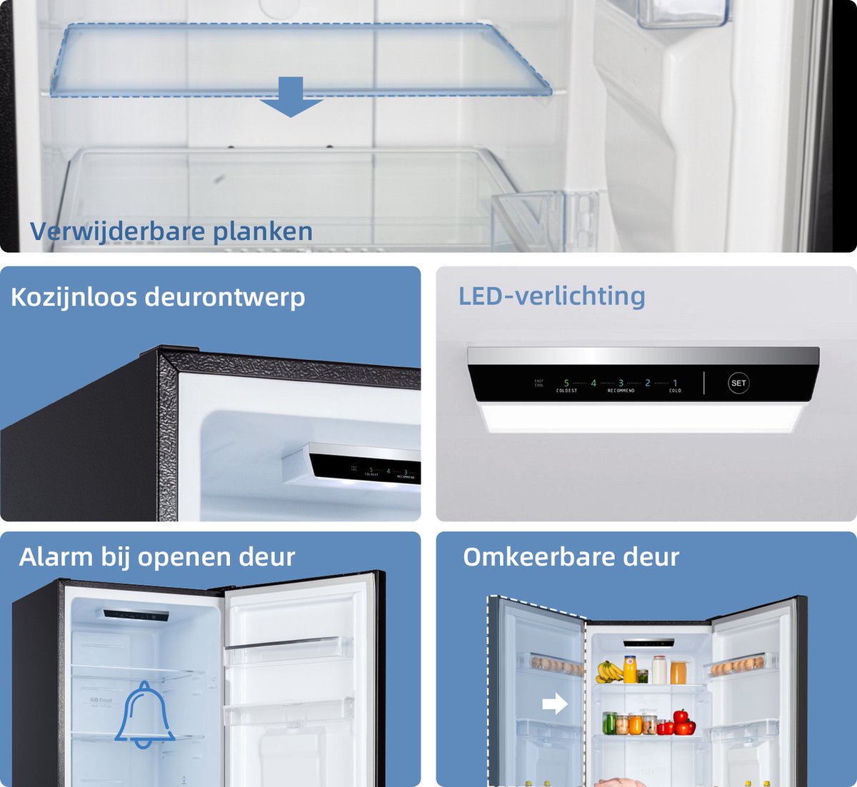 CHiQ CBM250NEBD review: koel-vriescombinatie met No Frost, 39 dB