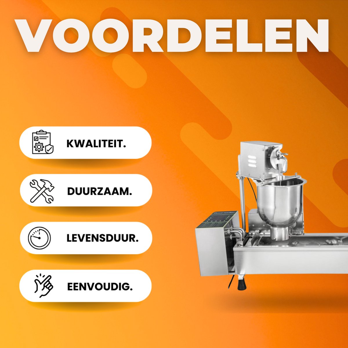 Commerciële Donut Maker - Volautomatische Donutmachine - 7L - 3 Vormen - Innerlijke Olietank review: hoge output voor horeca