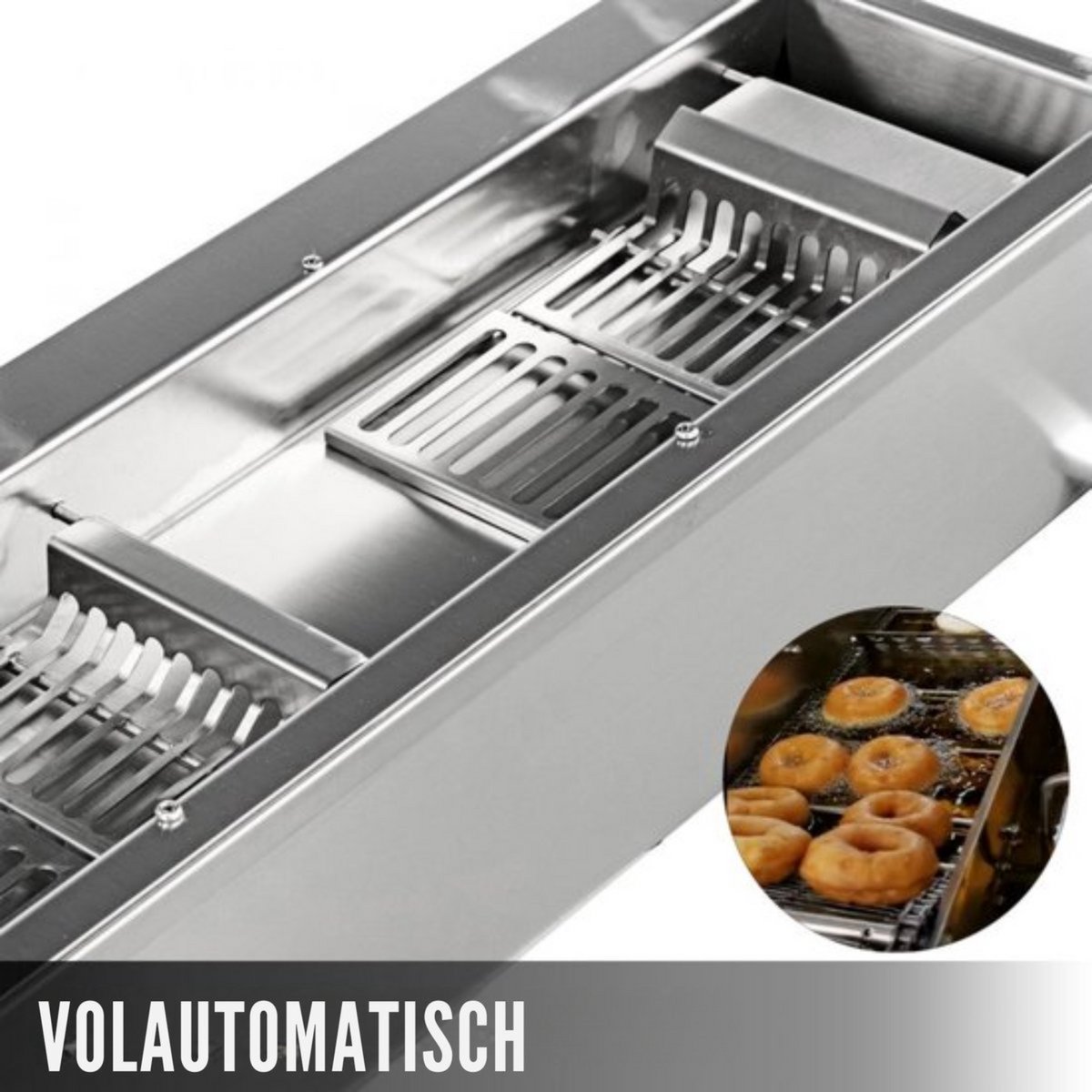 Commerciële Donut Maker - Volautomatische Donutmachine - 7L - 3 Vormen - Innerlijke Olietank review: hoge output voor horeca