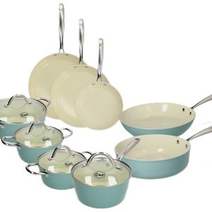 Cook & Pan - Go Blue Pannenset 9-delig review: inductie PFAS-vrij