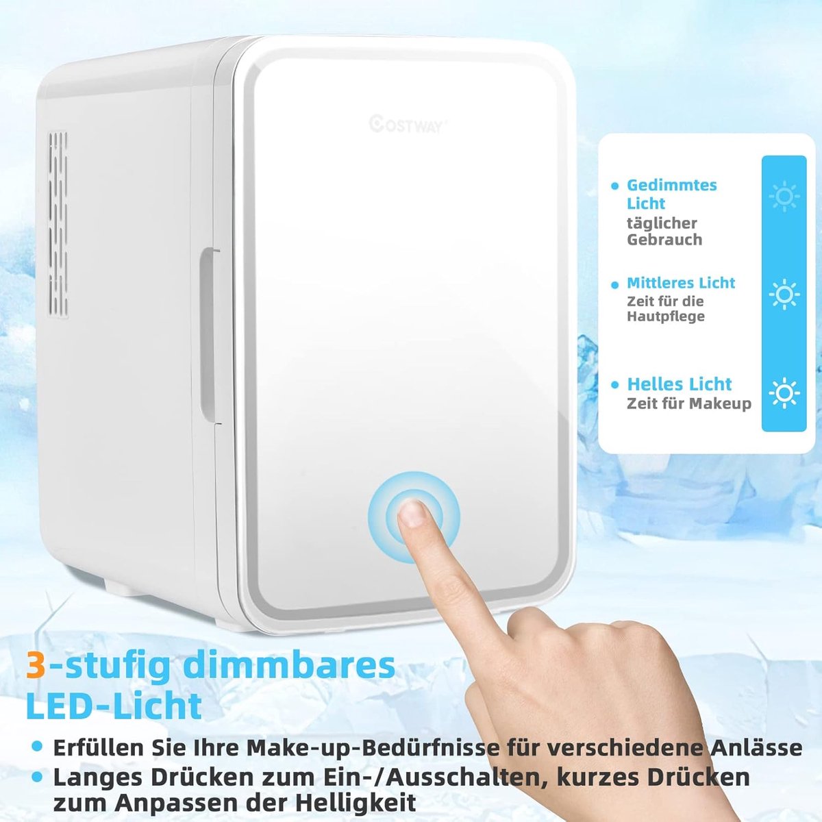 COSTWAY Mini koelkast review: koelt huidverzorging, energiezuinig