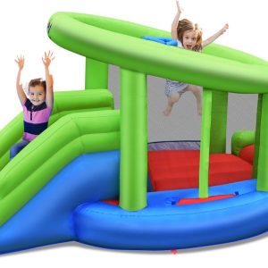 COSTWAY Springburg Bouncer review: 2 glijbanen, ideaal voor tuin