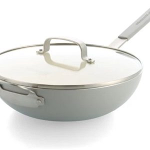 Dagelijkse Kost Jeroen Meus Proline pastapan / wokpan met deksel met keramische antikleef - Ø 28cm review: makkelijk schoonmaken