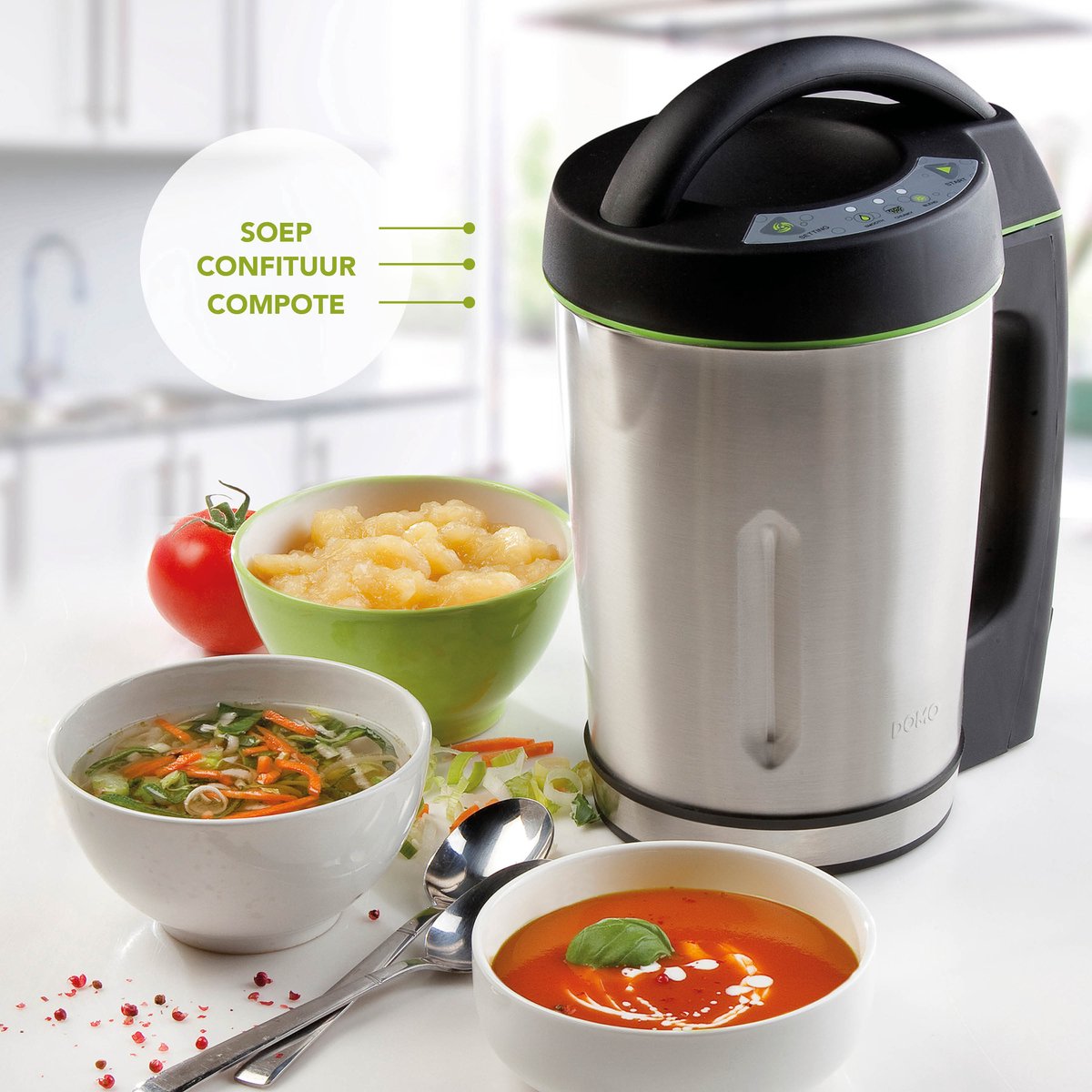 DOMO DO498BL Soepmaker Domo test: snel soep maken, blender