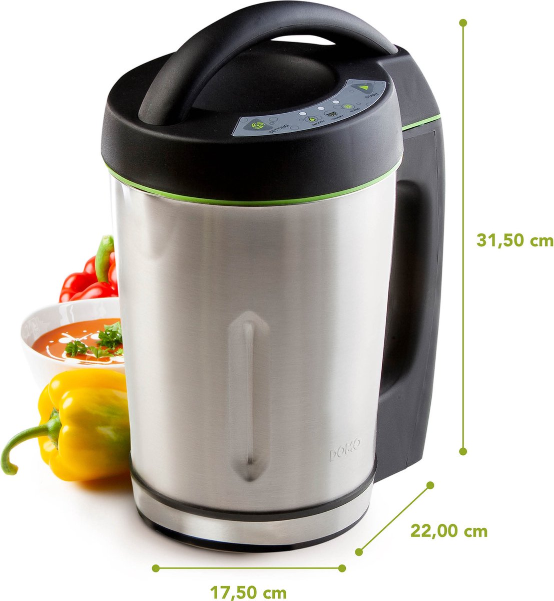 DOMO DO498BL Soepmaker Domo test: snel soep maken, blender