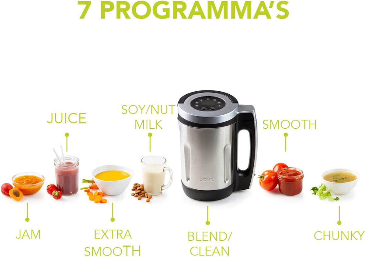 DOMO DO716BL Soepmaker Domo review: 2,2L voor gezinnen, met RVS