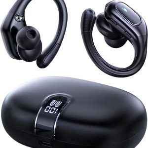 Draadloze Bluetooth Sport Oordopjes met Oorhaak test waterdicht