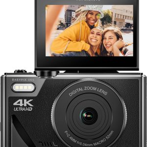Easypix V64 Flip met klapscherm review: vlogcamera voor selfies