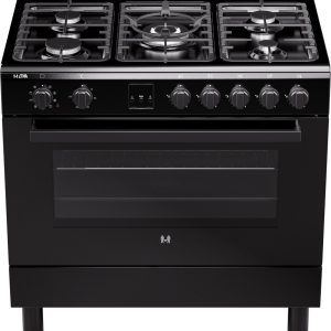 ETNA FG190ZWA - Gas/elektro fornuis - 90 cm - Zwart test vermogen