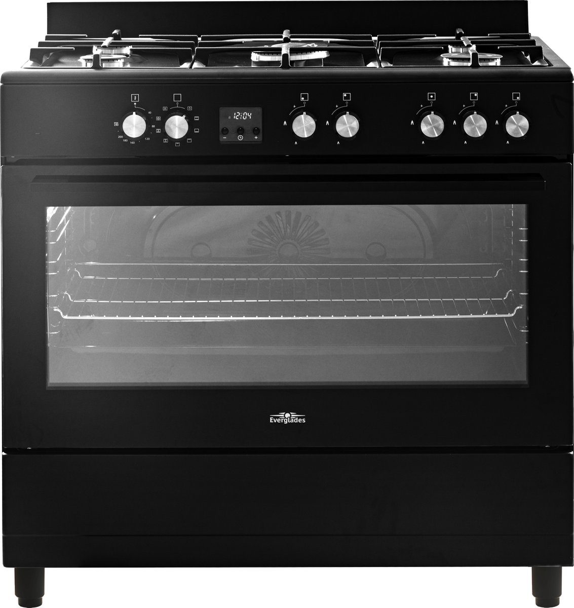 Everglades EVCK9020 review: 90 cm gasfornuis met wokbrander