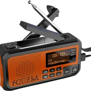 FOLLESA® DAB-373BT Noodradio review: DAB+ en solar powerbank