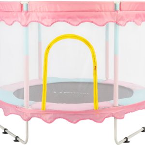 FOXSPORT Trampoline - Roze trampoline van 150cm met veiligheidsnet - tot 150kg review