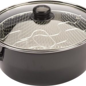 Frituurpan Emaille - Glazen Deksel - Korf - Ø 20cm review gezond
