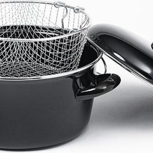 Frituurpan op Gas - Emaille - Zwart - 24cm review snel frituren