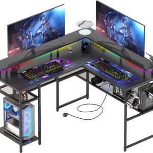 Gaming Bureau met LED Verlichting review: compact hoekbureau