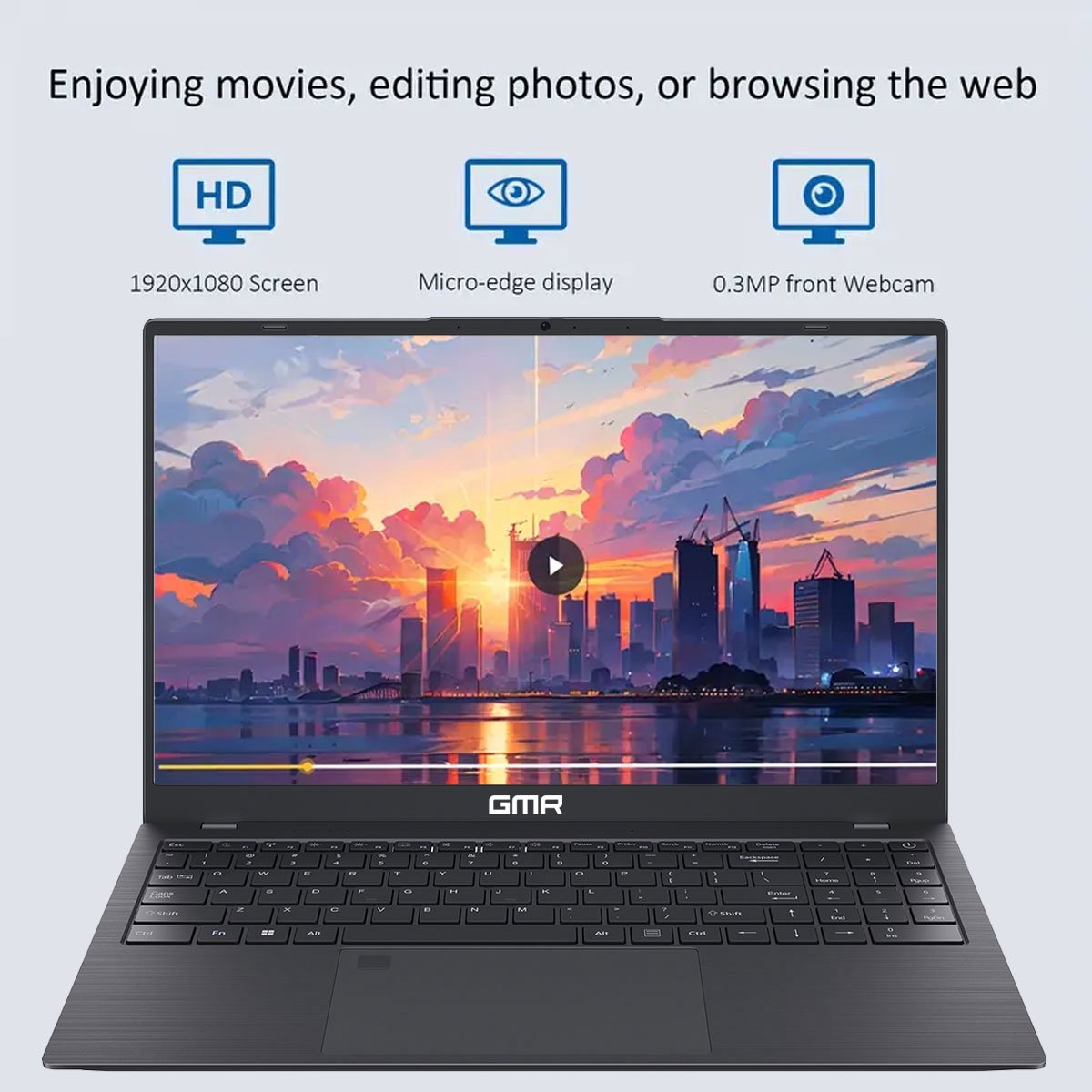 GMR - 15.6 Inch Full HD Laptop review: budget laptop voor studie
