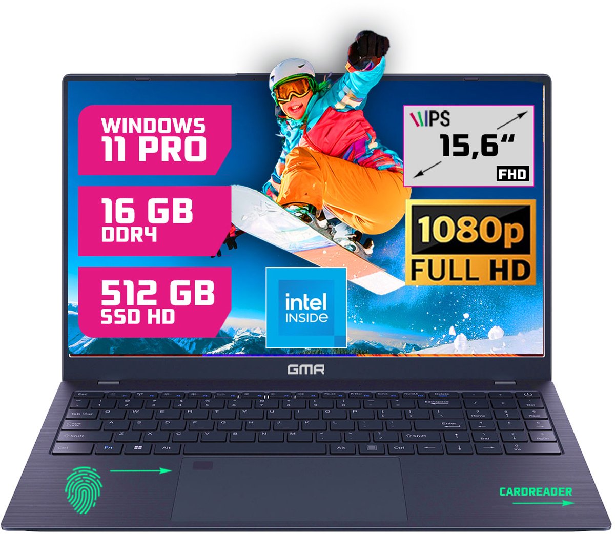 GMR - 15.6 Inch Full HD Laptop review: budget laptop voor studie