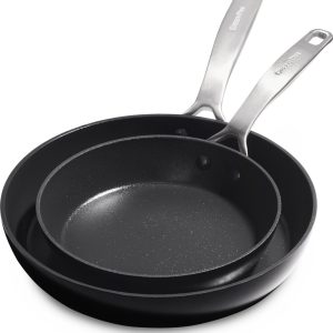 GreenPan Copenhagen 2-delige koekenpannenset- 20 en 28 cm - PFAS-vrij review: gezond bakken