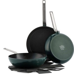 GreenPan Evolution Pine Green test keramische pannenset pfas-vrij