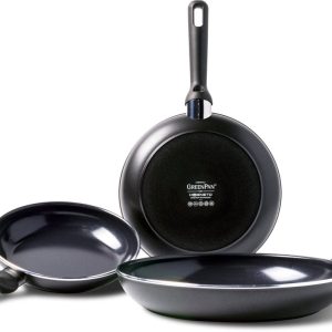 GreenPan Memphis 3-delige Koekenpannenset - 20, 24 en 28cm - PFAS-vrij review: gezond bakken en anti-aanbak