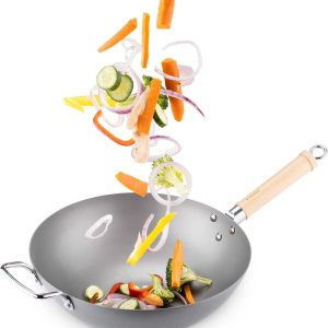 Grote inductie wokpan review: perfect voor snel roerbakken