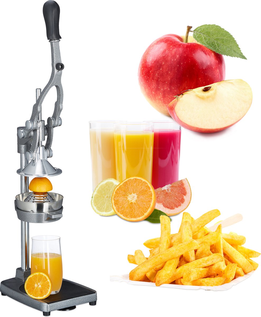 Handmatige citruspers - 3 in 1 frietsnijder test: RVS snel persen