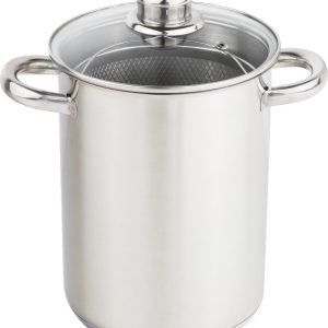 Haushalt RVS Aspergepan met Glazen Deksel - 21 cm - 4 Liter test
