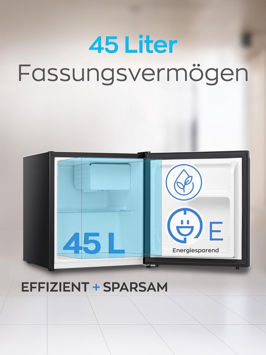 Heinrich's HKB4188SW mini koelkast met vriesvak - zwart - 45 liter review: energiezuinig