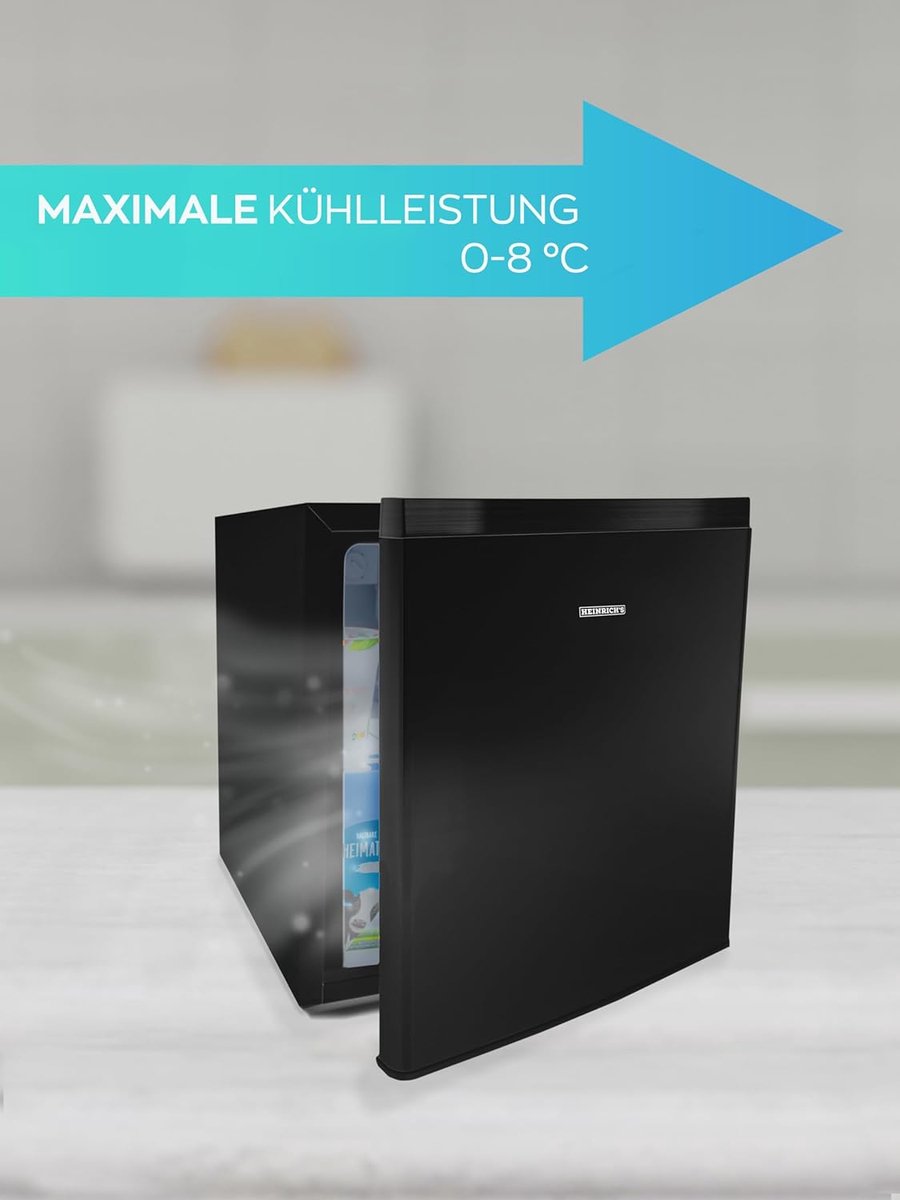 Heinrich's HKB4188SW mini koelkast met vriesvak - zwart - 45 liter review: energiezuinig