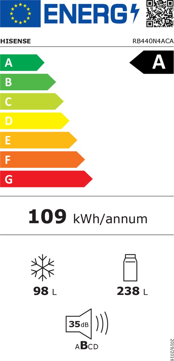 Hisense RB440N4ACA review: No Frost en energiezuinig A-label