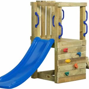 Houten Speeltoestel Irma Small (SwingKing) test: veilige glijbaan