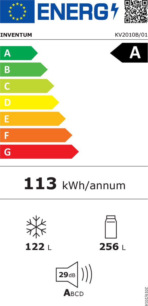 Inventum KV2010B No Frost review: 378 L koelvriescombinatie