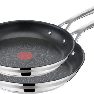 Jamie Oliver by Tefal Cook Smart Koekenpannenset - 24 + 28 cm review: uitstekende antiaanbaklaag