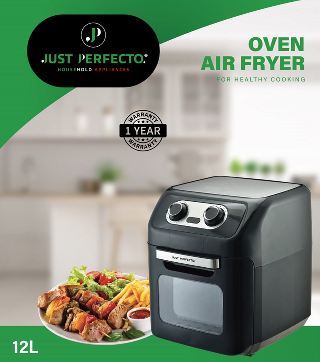 Just Perfecto 12-in-1 Airfryer Oven XXL 12l test: gezond frituren