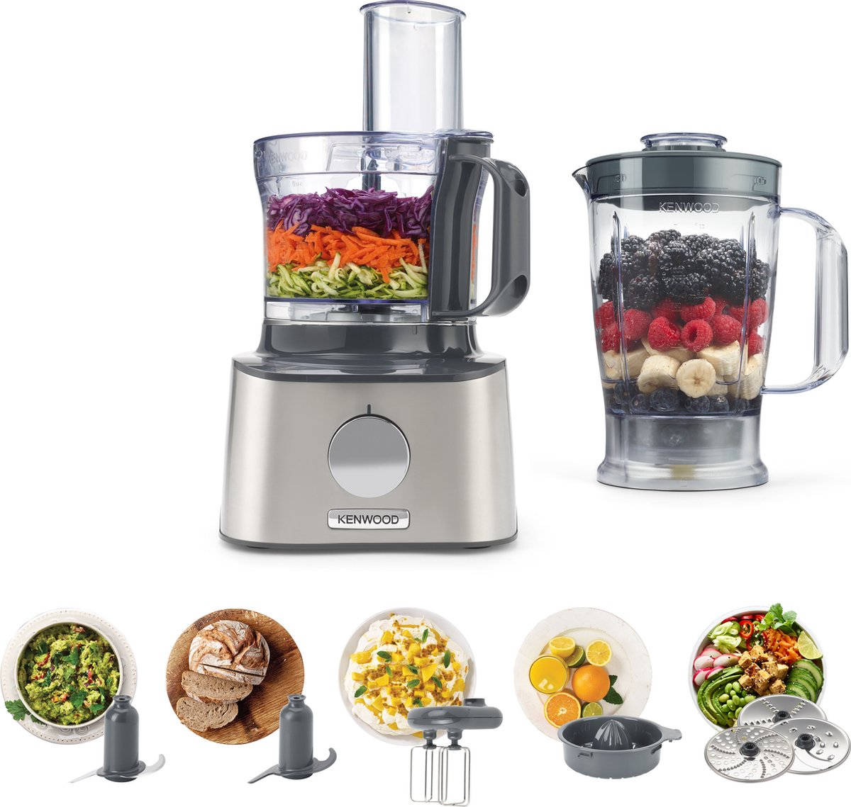 Kenwood Multipro Compact FDM301SS test: foodprocessor snel hakken