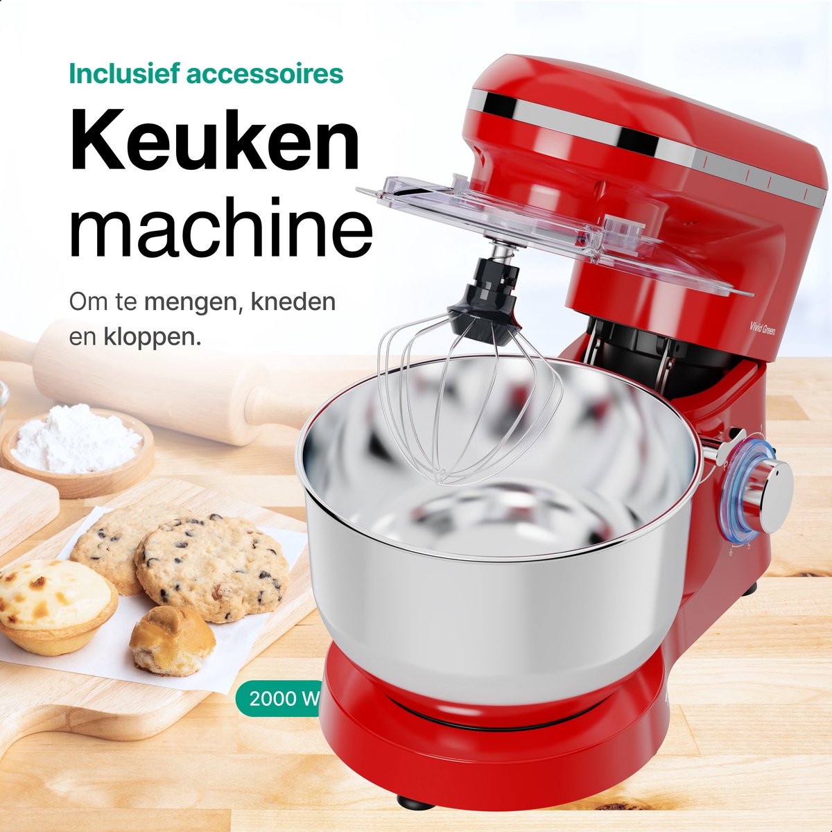 Keukenmachine 2000W review: snel deeg kneden, beste koop