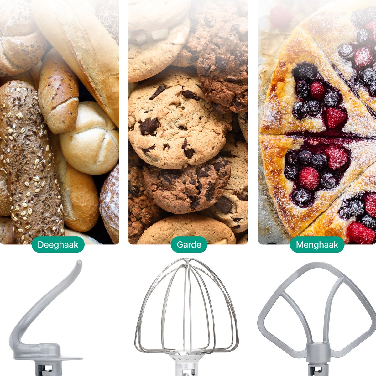 Keukenmachine multifunctioneel 2000W review: deeg kneden, blender