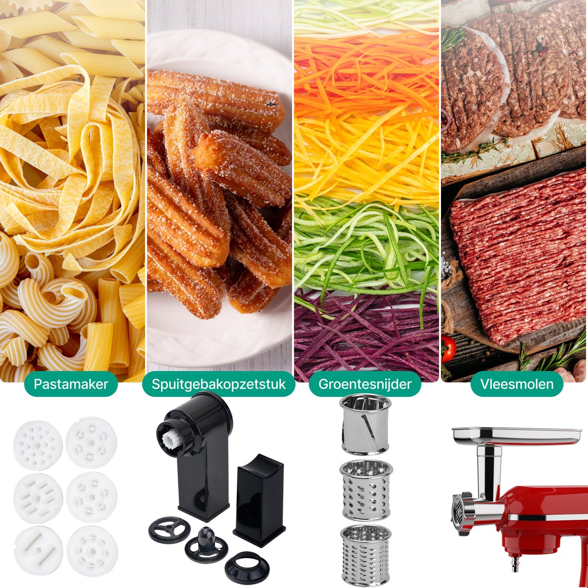 Keukenmachine multifunctioneel 2000W review: deeg kneden, blender