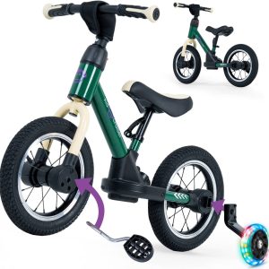 Kidcruiser Loopfiets 2+ jaar review met LED zijwieltjes