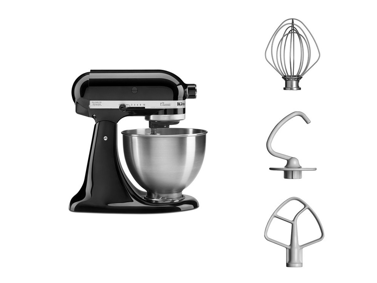 KitchenAid K45SSEOB Classic - Keukenmachine - zwart test kneden