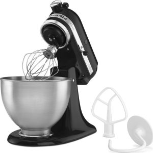 KitchenAid K45SSEOB Classic - Keukenmachine - zwart test kneden
