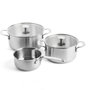KitchenAid Stainless Steel kookpannenset 3-delig inductie test