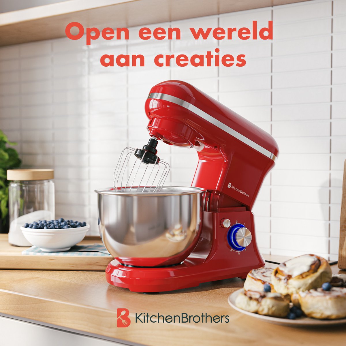 KitchenBrothers Keukenmachine review: 5L deeg kneden, 1200W