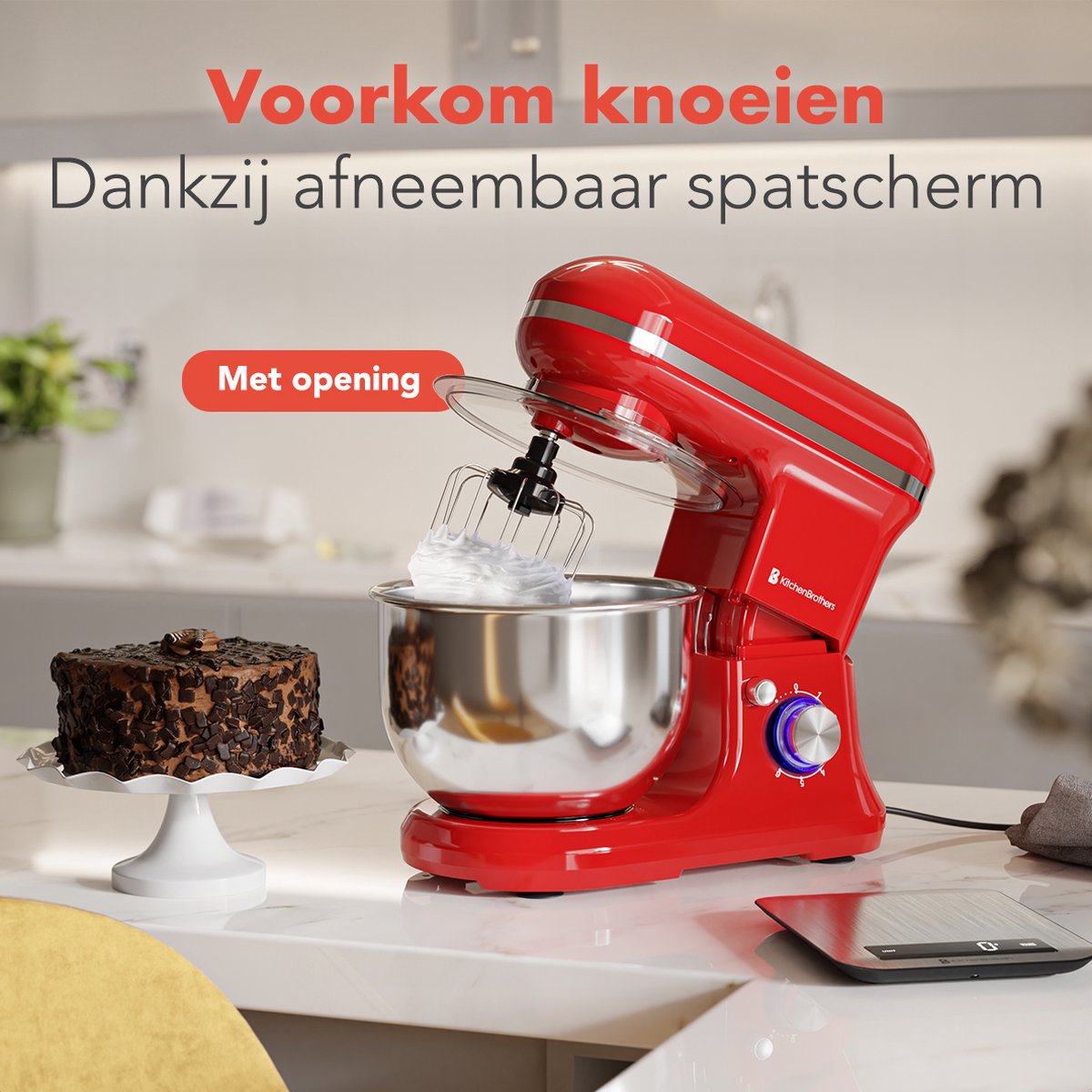 KitchenBrothers Keukenmachine review: 5L deeg kneden, 1200W