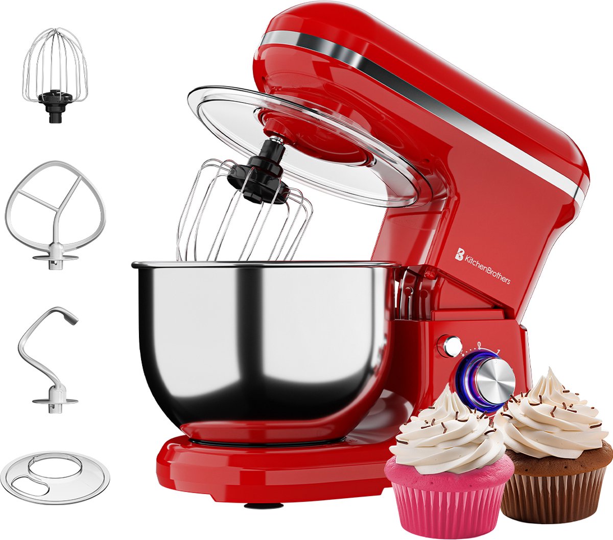 KitchenBrothers Keukenmachine review: 5L deeg kneden, 1200W